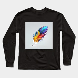 Quill feather pen design Long Sleeve T-Shirt